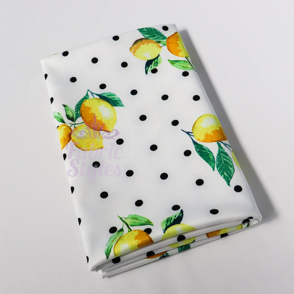 Lemon Polka Dots