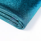 Turquoise Foil All Way Stretch Fabric