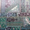 Green Baroque Floral Velvet