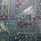 Green Baroque Floral Velvet