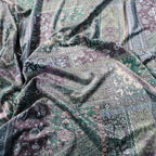 Green Baroque Floral Velvet