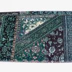 Green Baroque Floral Velvet