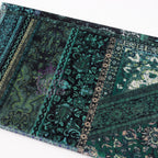 Green Baroque Floral Velvet