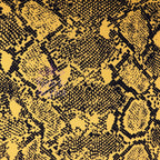 Mustard Snake Print Viscose Elastane Fabric