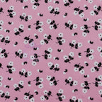 Pink Ditsy Floral Viscose Elastane Fabric
