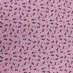 Pink Ditsy Floral Viscose Elastane Fabric