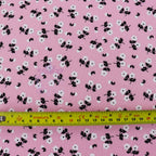 Pink Ditsy Floral Viscose Elastane Fabric