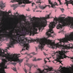 Pink Tie Dye with Black Viscose Elastane Fabric