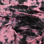 Pink Tie Dye with Black Viscose Elastane Fabric