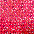Magenta Floral Ditsy Flowers Viscose Elastane Fabric