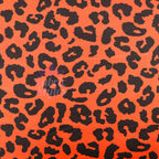 Leopard Rust Black Spots Viscose Elastane Fabric