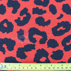 Leopard Rust Black Spots Viscose Elastane Fabric