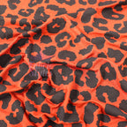Leopard Rust Black Spots Viscose Elastane Fabric