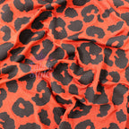 Leopard Rust Black Spots Viscose Elastane Fabric