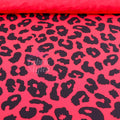 Red Leopard Animal Viscose Elastane Fabric