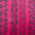 Wine Snake Viscose Elastane Fabric