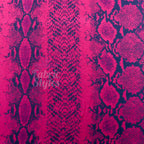 Wine Snake Viscose Elastane Fabric
