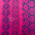 Wine Snake Viscose Elastane Fabric