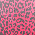Red Leopard Viscose Elastane Fabric