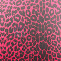 Red Leopard Viscose Elastane Fabric