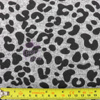 Black Leopard Loungewear Fabric