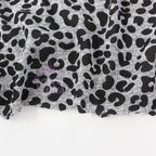 Black Leopard Loungewear Fabric