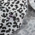 Black Leopard Loungewear Fabric
