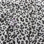 Black Leopard Loungewear Fabric