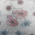 Blue Pink Floral Loungewear Fabric