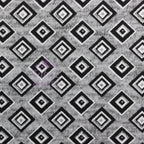 Geometric Squares Grey Loungewear Fabric