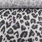 Grey Leopard Animal Loungewear Fabric