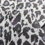Grey Leopard Animal Loungewear Fabric