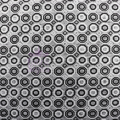 Grey Diamond Geometric Loungewear Fabric