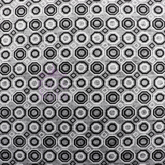 Grey Diamond Geometric Loungewear Fabric