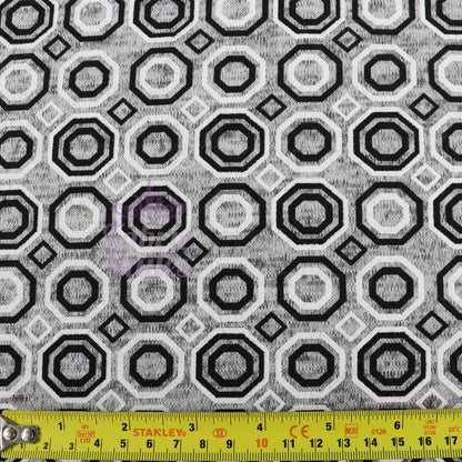 Grey Diamond Geometric Loungewear Fabric