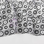Grey Diamond Geometric Loungewear Fabric