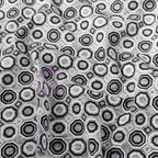Grey Diamond Geometric Loungewear Fabric
