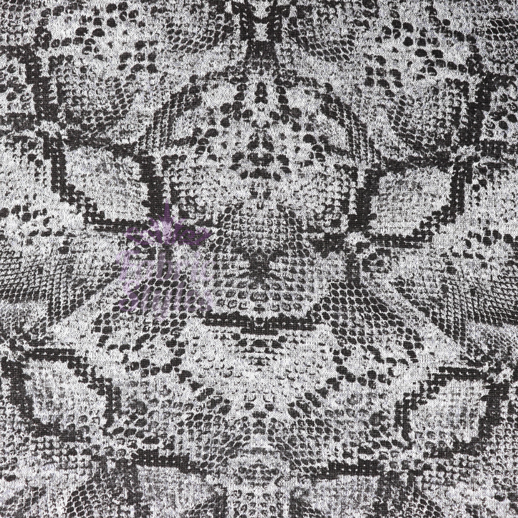 Grey Snake Animal Loungewear Fabric