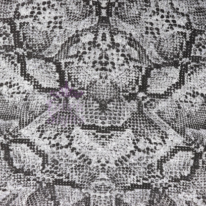Grey Snake Animal Loungewear Fabric