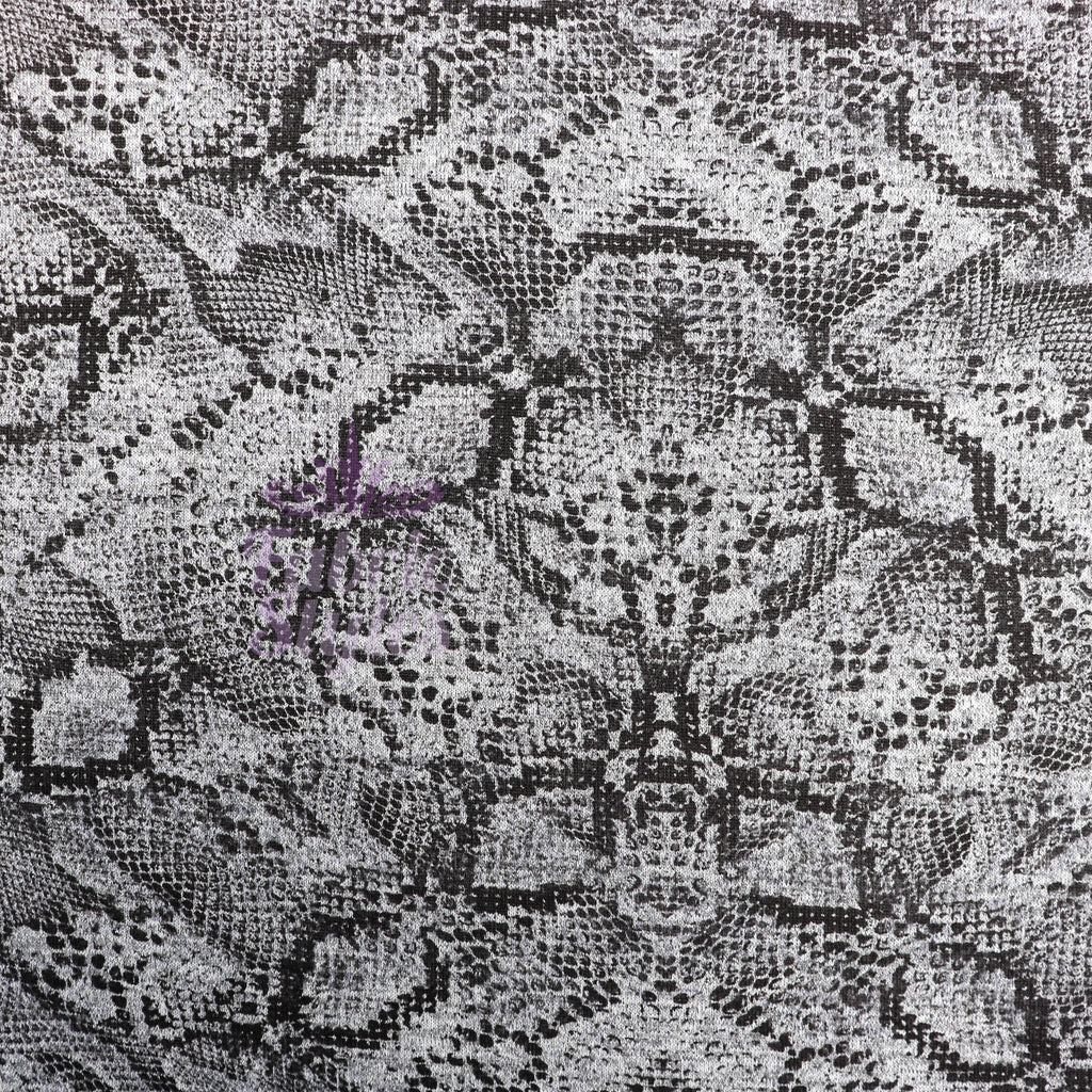Grey Snake Animal Loungewear Fabric