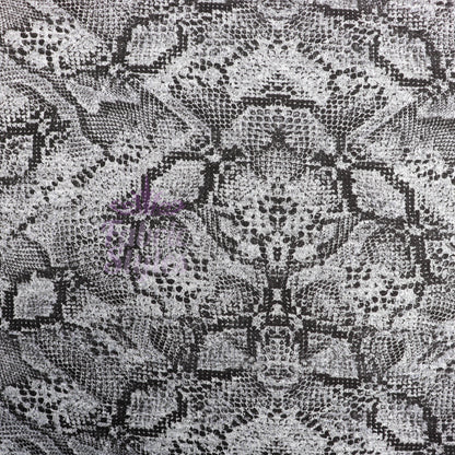 Grey Snake Animal Loungewear Fabric