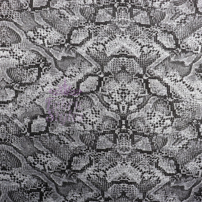 Grey Snake Animal Loungewear Fabric