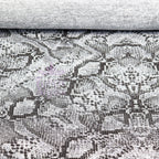 Grey Snake Animal Loungewear Fabric