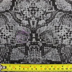 Grey Snake Animal Loungewear Fabric