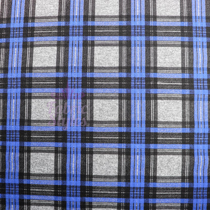 Blue Stripe Tartan Loungewear Fabric