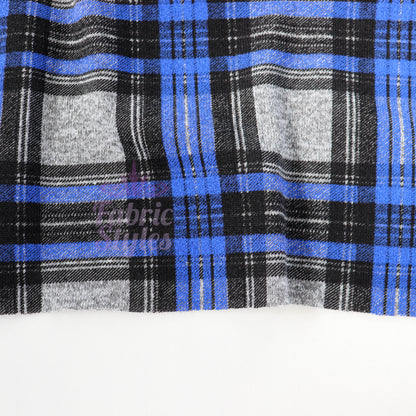 Blue Stripe Tartan Loungewear Fabric
