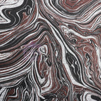 Brown Black Tie Dye Loungewear Fabric