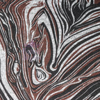 Brown Black Tie Dye Loungewear Fabric