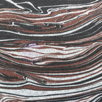 Brown Black Tie Dye Loungewear Fabric