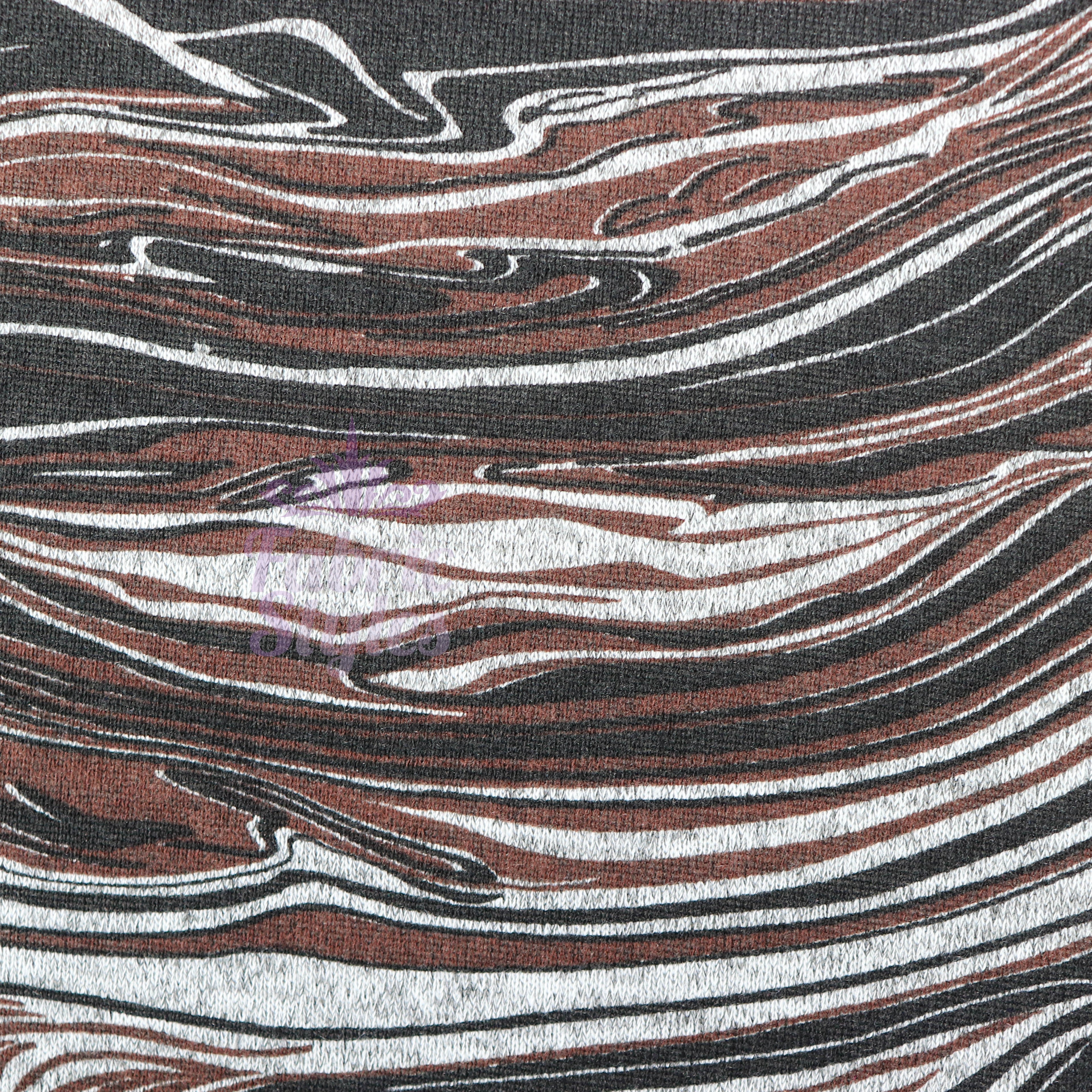 Brown Black Tie Dye Loungewear Fabric